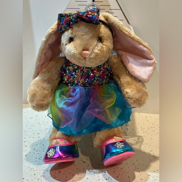 Build-A-Bear Rainbow Sequin Dress, Shoes & Headband‎ Outfit & Bunny NOT Included - Picture 4 of 13